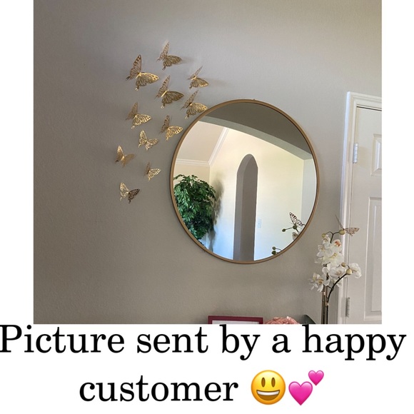 Golden Butterflies Wall Decor - Picture 4 of 4